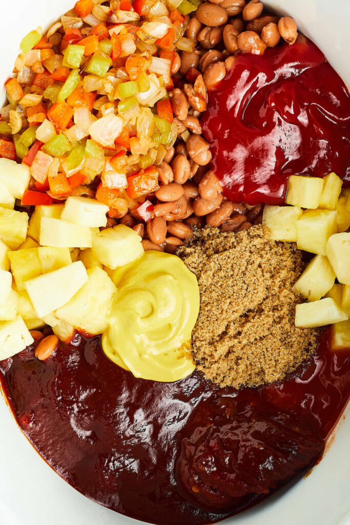 ingredients in slow cooker