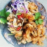crispy mushroom & tofu taco