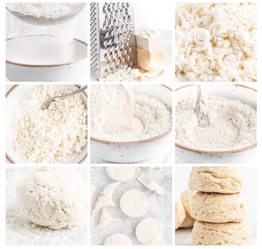 Vegan biscuit collage