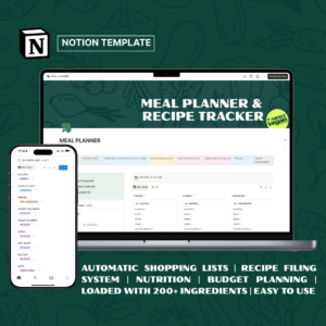 Notion Meal Planner Template - Srsly Vegan
